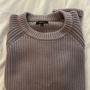 Quince Ribbed Knit Sweater in Vintage Rose